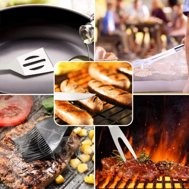 Set van 9-in-1 grillgereedschappen met hoes
