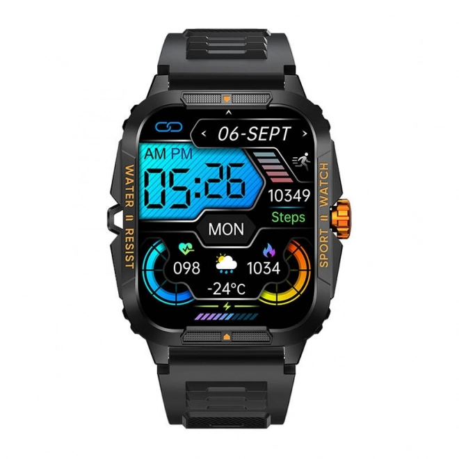 Slimme horloge Colmi P76 (zwart-oranje)
