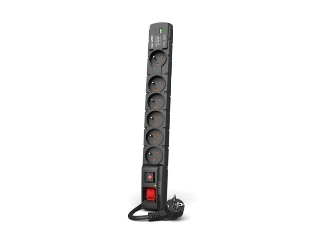 Overspanningsbeveiliging Acar S6 USB A+C 1,5 m