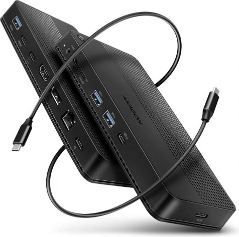 Multi‑poorts USB‑hub 12‑in‑1 AXAGON HMC-U4, USB4 40 Gb/s, 8K‑video, PD 100 W