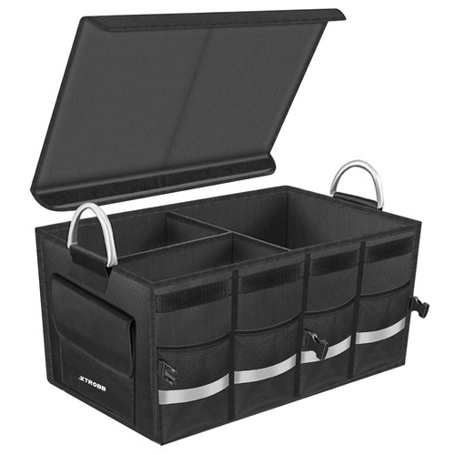 Large Sturdy Trunk Organizer with Lid