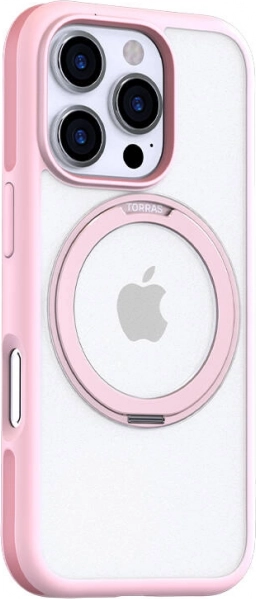 Torras Ostand R Fusion case for iPhone 16 Pro Max pink