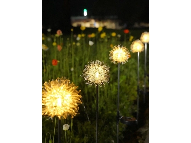 Solarlampe Pusteblume XXL Drahtoptik