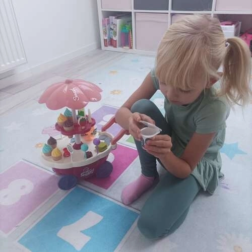 IJsjeskraam voor kinderen - karretje op wieltjes met accessoires
