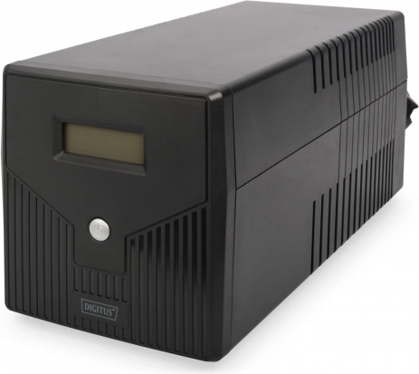 Onduleur Line-Interactive LCD, 1000VA/600W, 2x12V/7Ah, AVR, 4xSCHUKO, USB, RS232, RJ45