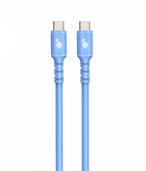 Câble USB C - USB C bleu en silicone 1m