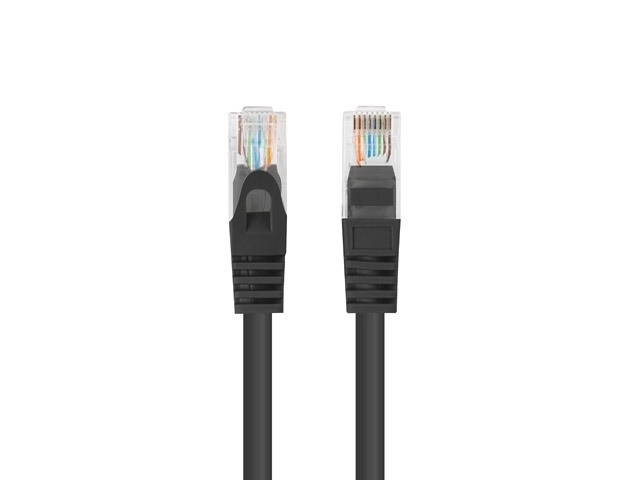 Patchkabel UTP kat.6 0,25m zwart 10-pack