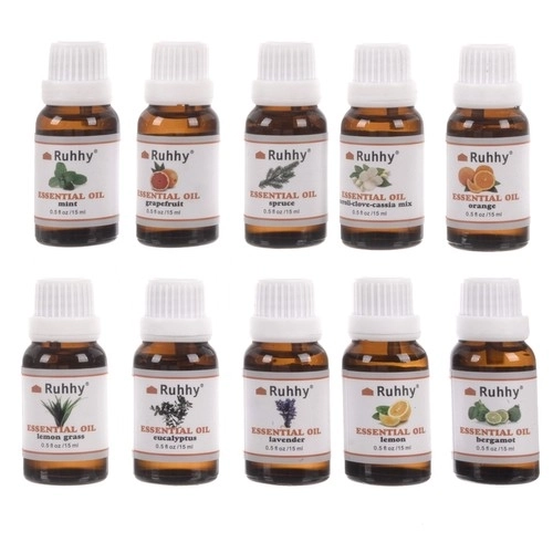 Essentiële olie - set van 10 stuks. 15ml Ruhhy 21938