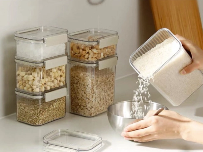Set voedselcontainers met afdichtingen