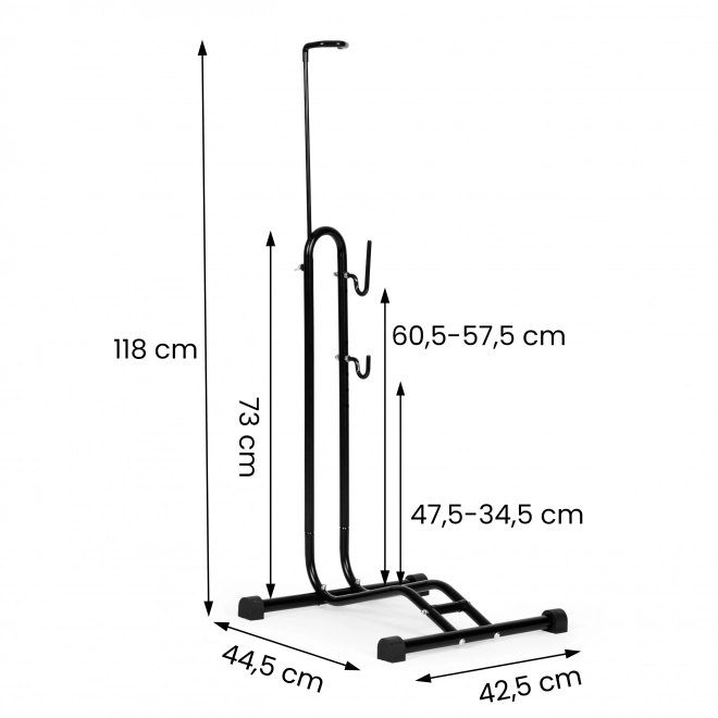 3-in-1 Bicycle Stand Black with Service Holder