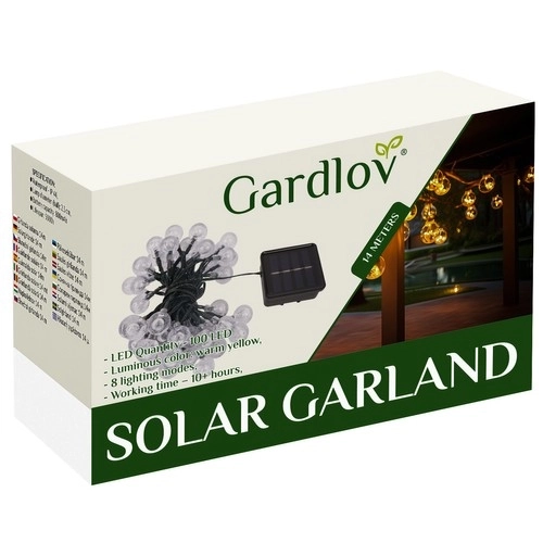 Gardlov Solar String Lights 12m