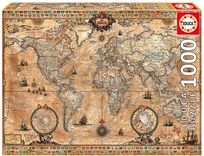 Puzzle 1000 pieces, Antique Map