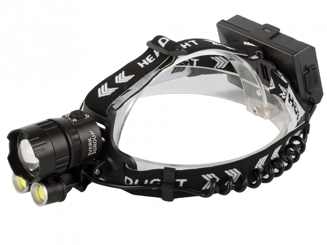 Bailong Professional LED Headlamp with Power Bank