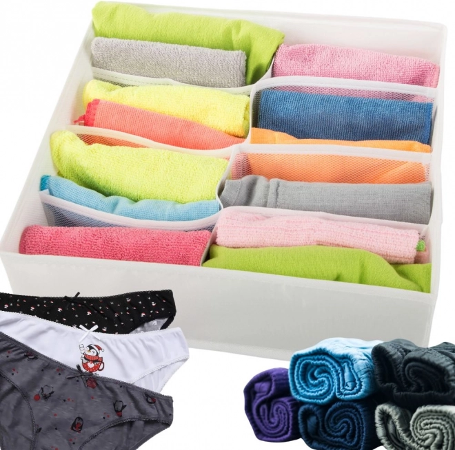 Practical Drawer Organizer with 8 Compartments