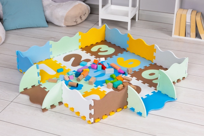 Tapis éducatif en mousse puzzle, tapis pour enfants