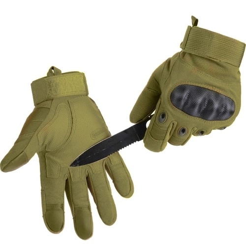 Khaki Tactical Touch Gloves L