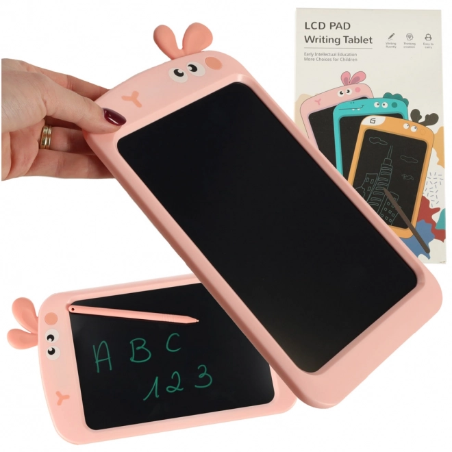 Drawing Tablet with Stylus - Pink Rabbit Design