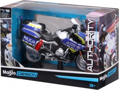 Metallmodell eines polnischen Polizeimotorrads 1/18