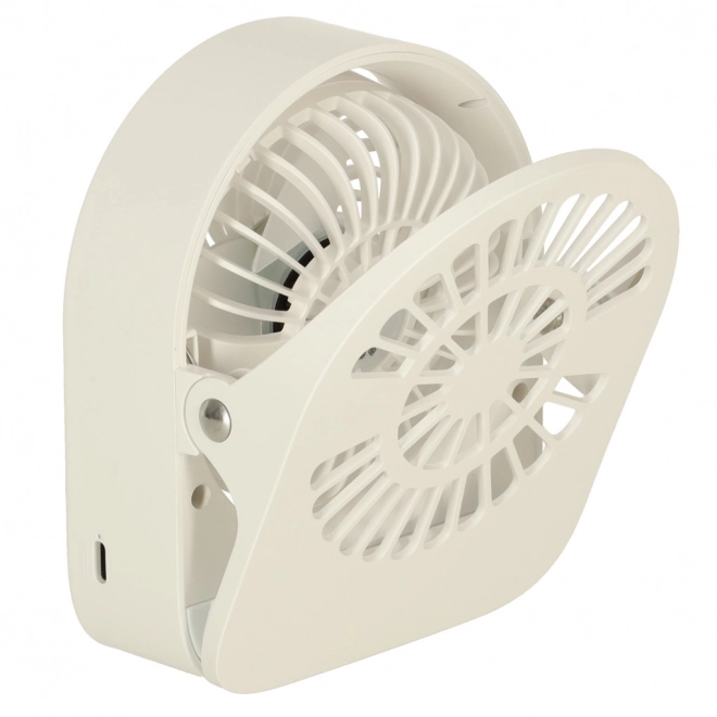 Draadloze USB tafelventilator 11,5 cm wit