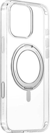 Magnetische transparante hoes met standaard BASEUS SkyRing 360° voor iPhone 16 Pro