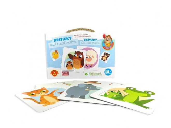 Kleine en grote dierenplaatjes