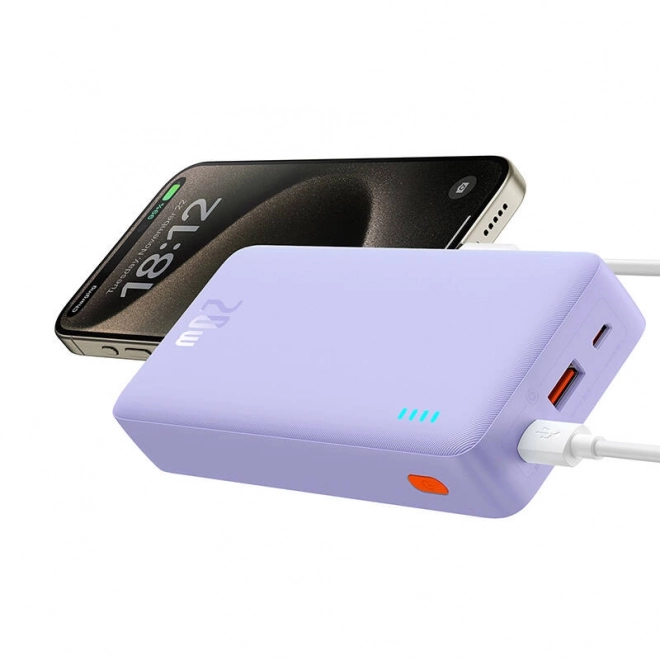 Baseus Airpow tragbare Powerbank 20000mAh 20W Lila