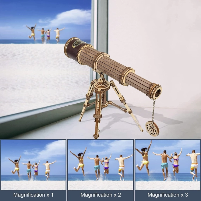 ROBOTIME Rokr Houten Model van een Monoculaire Telescoop