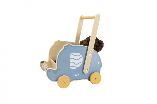 Houten loopwagen - olifant