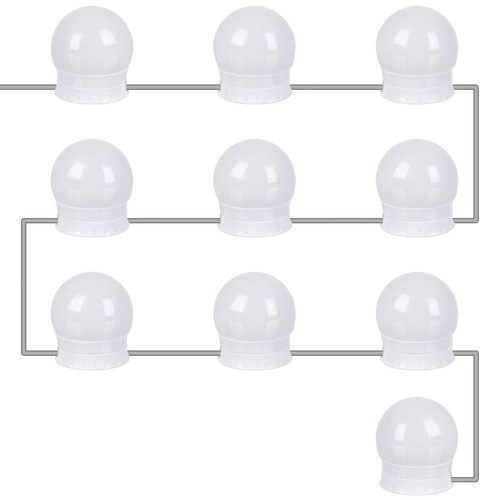 Lampes LED pour miroir/toilette - 10 pièces.