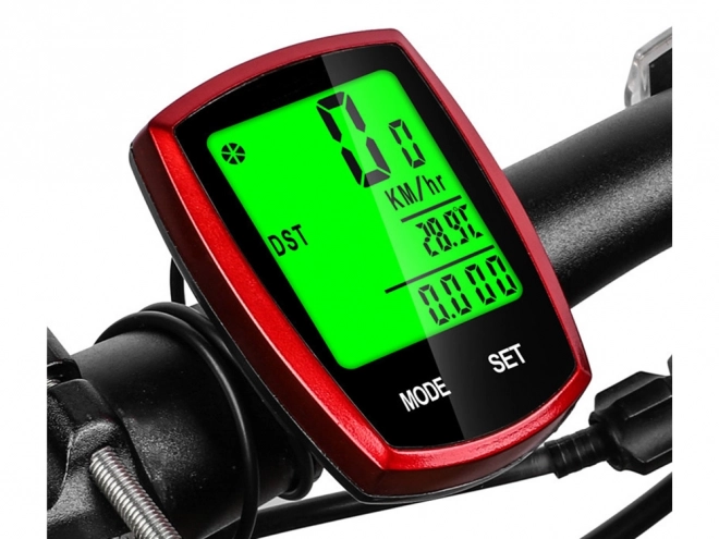 Draadloze waterdichte snelheidsmeter met LCD-scherm voor fiets