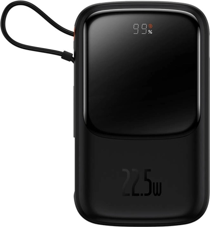 Powerbank Baseus Qpow Pro 10000 mAh met USB-C-kabel