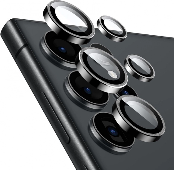 Protective glass for camera lens for Samsung Galaxy S24 Ultra black