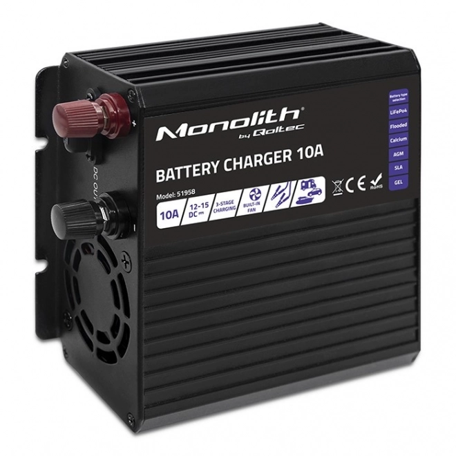 Intelligent oplader Monolith voor LiFePO4 AGM GEL SLA batterijen