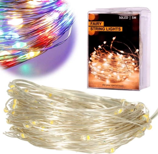 Kerst LED draadlichtslingers 10 m, 100 LED – Multicolor