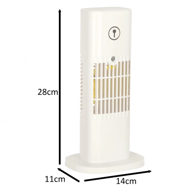 Draagbare witte ventilator en airconditioner met bevochtiger