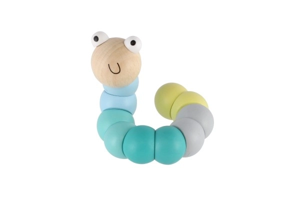 Colorful Wooden Worm Toy