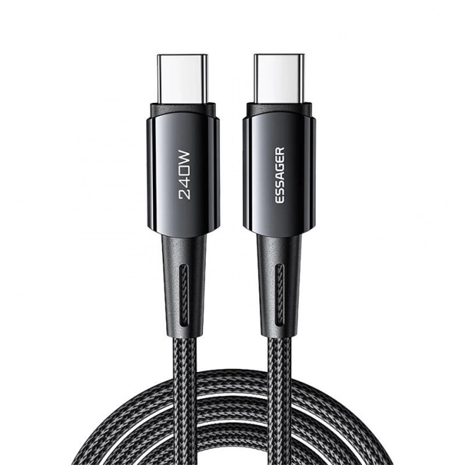 USB-C naar USB-C Kabel Essager 240W 1m grijs