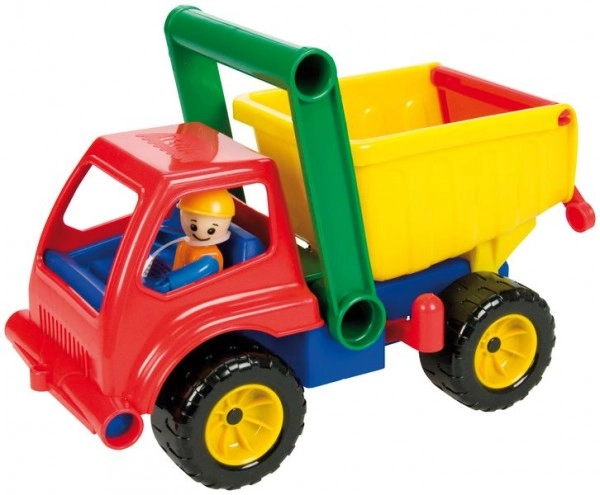 Fully mechanical dump truck with no batteries