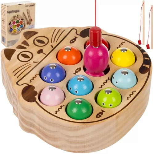 Houten speelgoed magnetische visserij Kruzzel