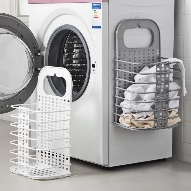 Hangende wasmand - wit