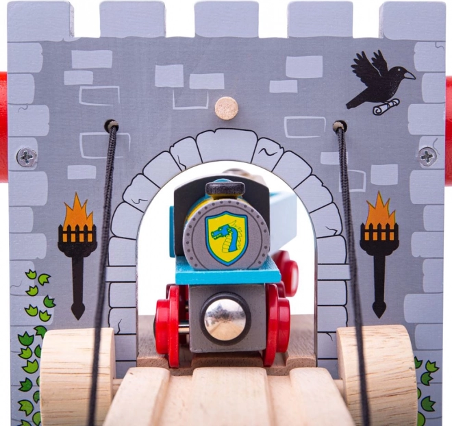 Medieval tower and tunnel for smooth passage