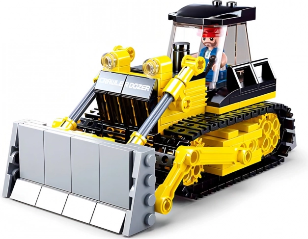 Realistische rupsbulldozer