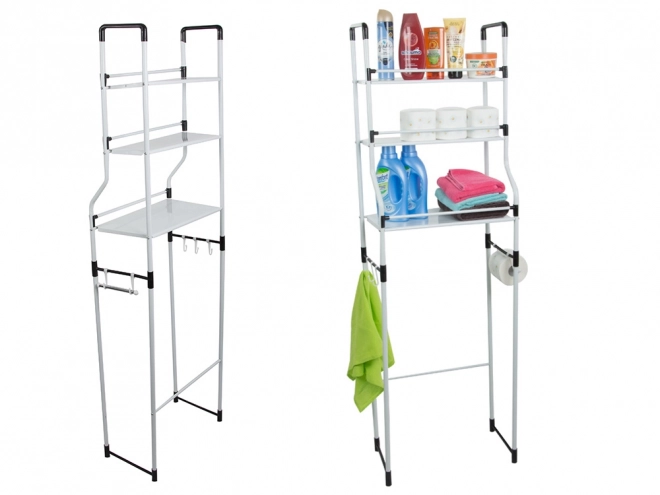 Badkamerplank met organizer en drie planken