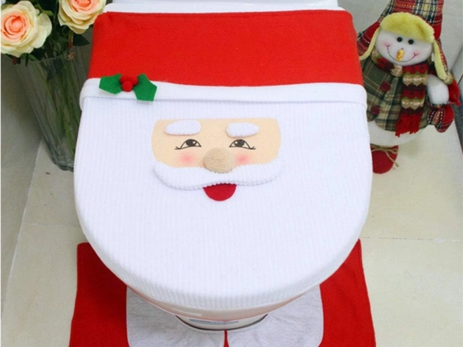 Weihnachts-Badezimmerset Weihnachtsmann