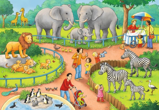 Puzzel Dierentuin 2x24