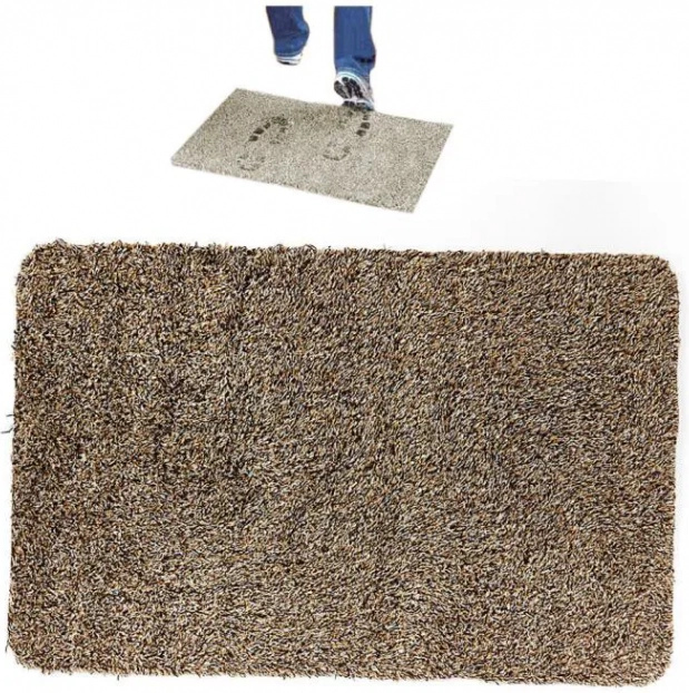 Magic mat for trapping dirt and moisture – Brown