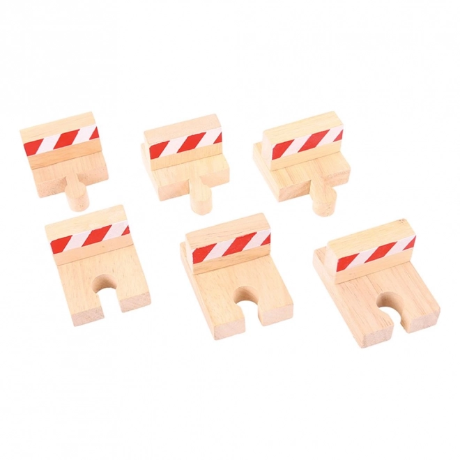 Set van houten stootblokken Bigjigs Rail