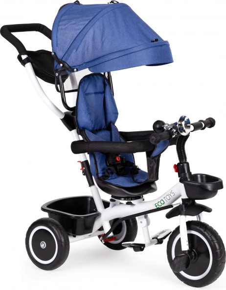 Children's tricycle with swivel seat ECOTOYS blue