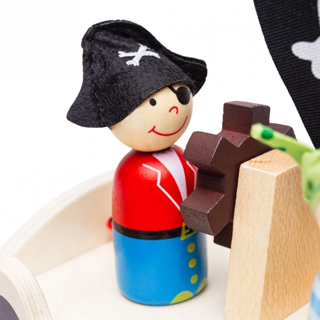 Houten piratenschip met toebehoren van Bigjigs Toys