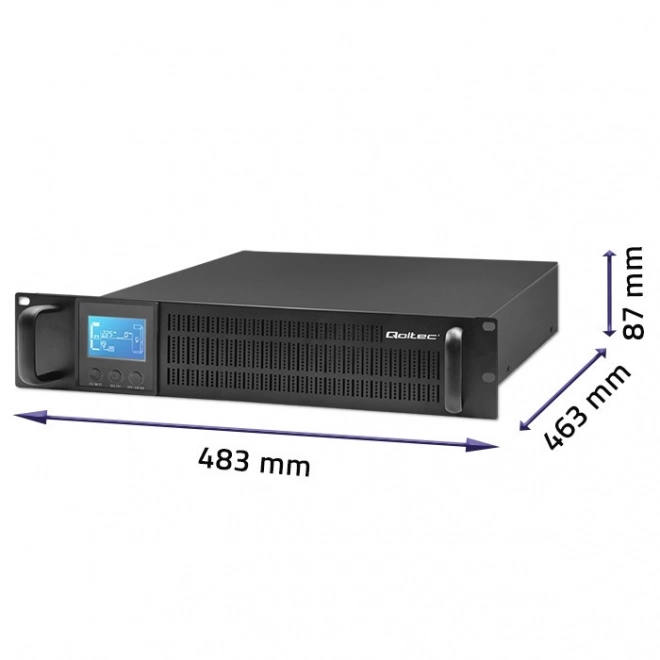 Noodstroomvoeding UPS RACK 1kVA 800W met LCD